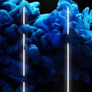 Blue neon iPhone wallpaper