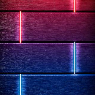 Blue neon iPhone wallpaper