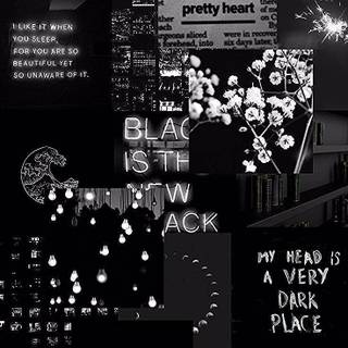 Black aesthetics phone wallpaper