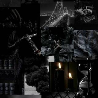 Black aesthetics phone wallpaper