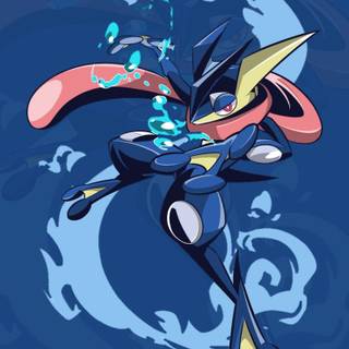 Ash Greninja phone wallpaper