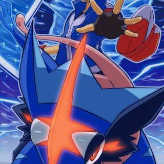 Ash Greninja phone wallpaper