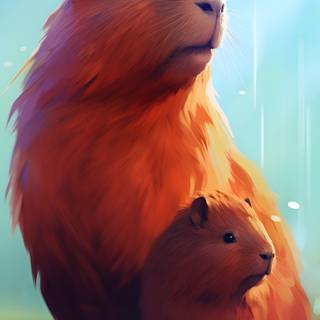 Capybara iPhone wallpaper