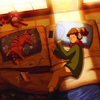 Lofi girl desktop wallpaper