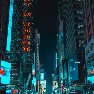 New York night iPhone wallpaper