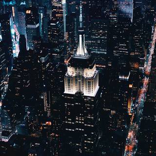 New York night iPhone wallpaper