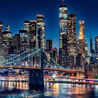 New York night iPhone wallpaper