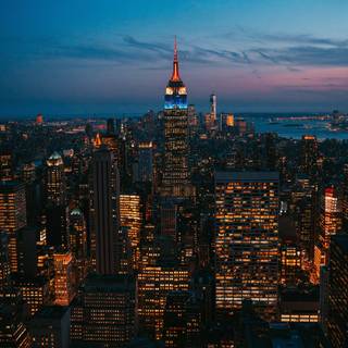 New York night iPhone wallpaper