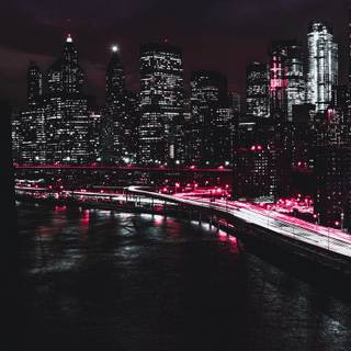 New York night iPhone wallpaper