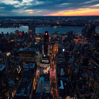 New York night iPhone wallpaper