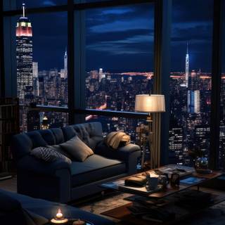 New York night iPhone wallpaper