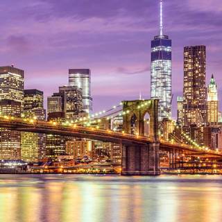 New York night iPhone wallpaper