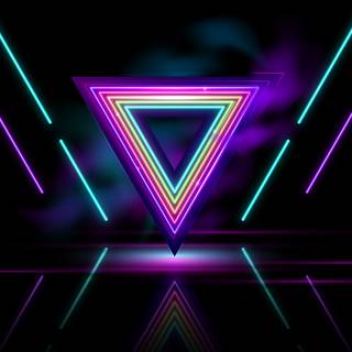 4k neon dark wallpaper