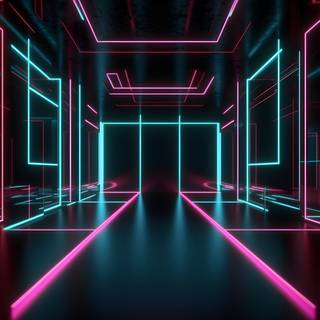 4k neon dark wallpaper