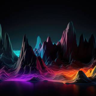 4k neon dark wallpaper