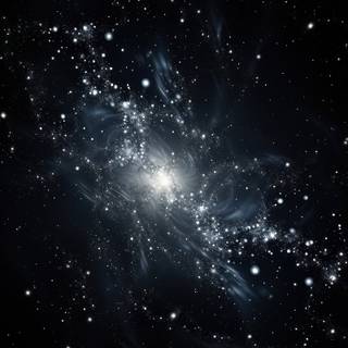 Black and white galaxy wallpaper