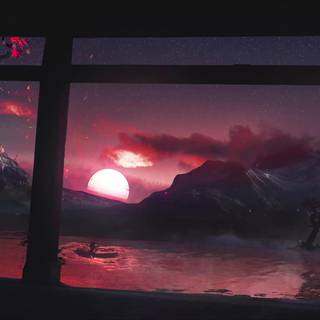 Sunset Japan wallpaper