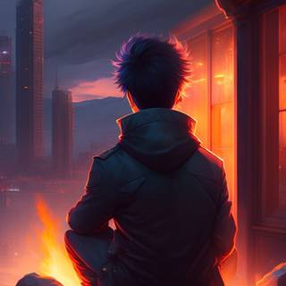 Anime boy phone 4k wallpaper