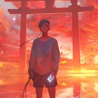 Anime boy phone 4k wallpaper