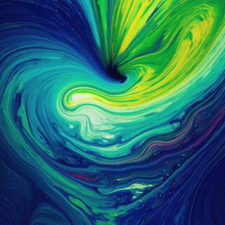 Blue green 4k wallpaper