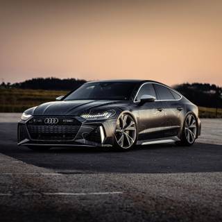 Audi black 4k wallpaper