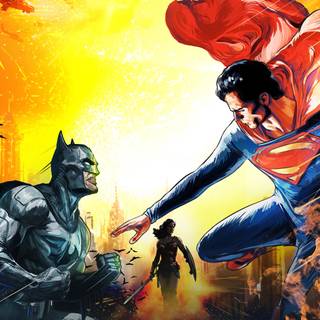 Superman vs Batman 4k wallpaper
