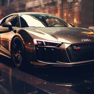 Audi black 4k wallpaper