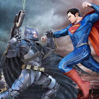 Superman vs Batman 4k wallpaper