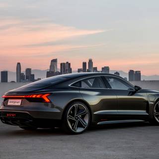 Audi black 4k wallpaper