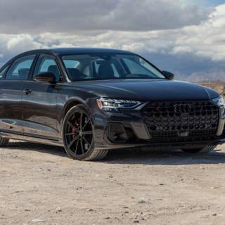 Audi black 4k wallpaper