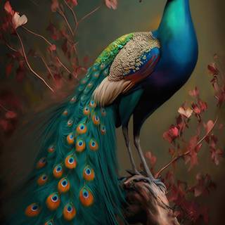 Peacock phone wallpaper