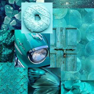 Turquoise phone wallpaper