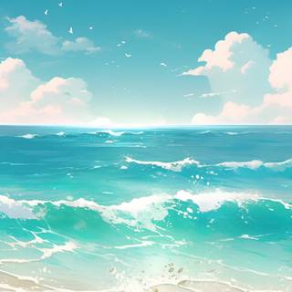 Turquoise phone wallpaper