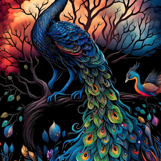 Peacock phone wallpaper