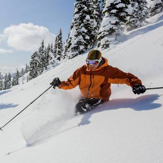 Skiing iPhone wallpaper