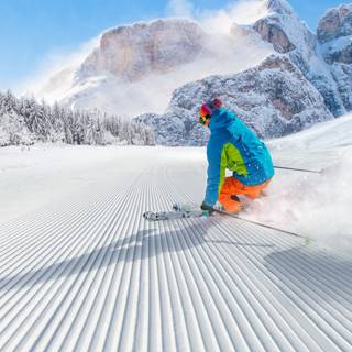 Skiing iPhone wallpaper