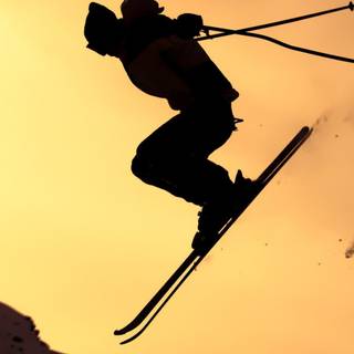 Skiing iPhone wallpaper