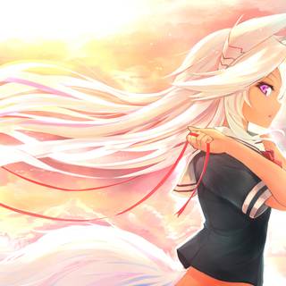 Light brown skin anime wallpaper