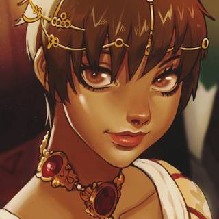 Light brown skin anime wallpaper