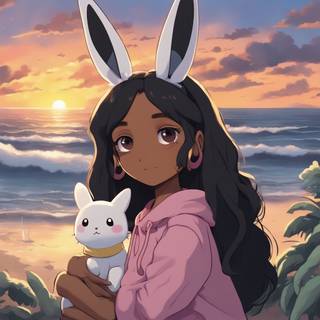 Light brown skin anime wallpaper