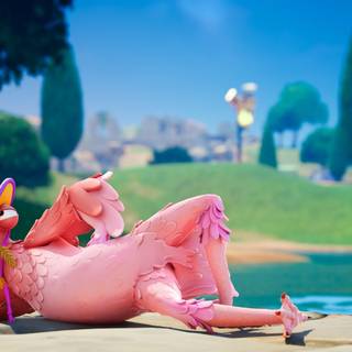 Tex Flamingo Fortnite wallpaper