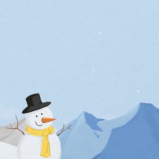 Phone winter cartoon wallpaper