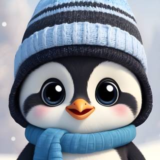 Phone winter cartoon wallpaper