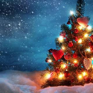 Winter Christmas 5k wallpaper