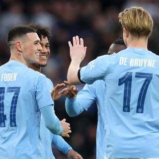 Manchester City team 2024 wallpaper