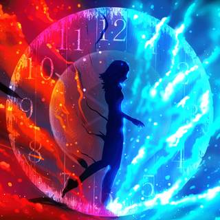 Anime clock wallpaper