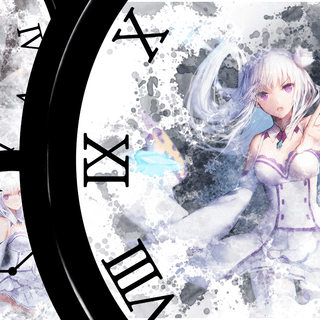 Anime clock wallpaper
