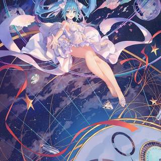 Anime clock wallpaper