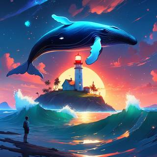 Whale aesthetic wallpaper