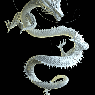 Chinese art dragon wallpaper